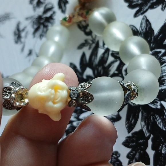 Boho Spiritual Gypsy Beaded Buddha Elephant Charm Bracelet - Picture 8 of 10